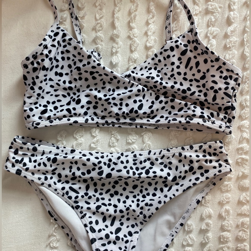 Shein dalmation print bikini set